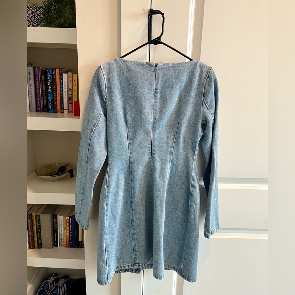KBB by KAHLANA Women’s ‘The Tuxedo Mini Dress’ Vintage Wash- Size 0 (NWT) - Picture 4 of 7